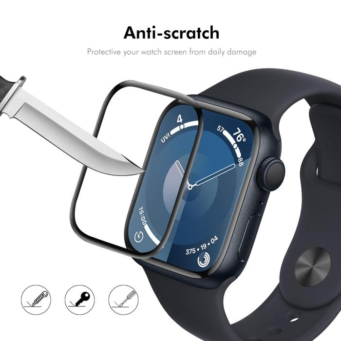 Bild 5, ENKAY Apple Watch 10 46 mm Skärmskydd 2-PACK Heltäckande