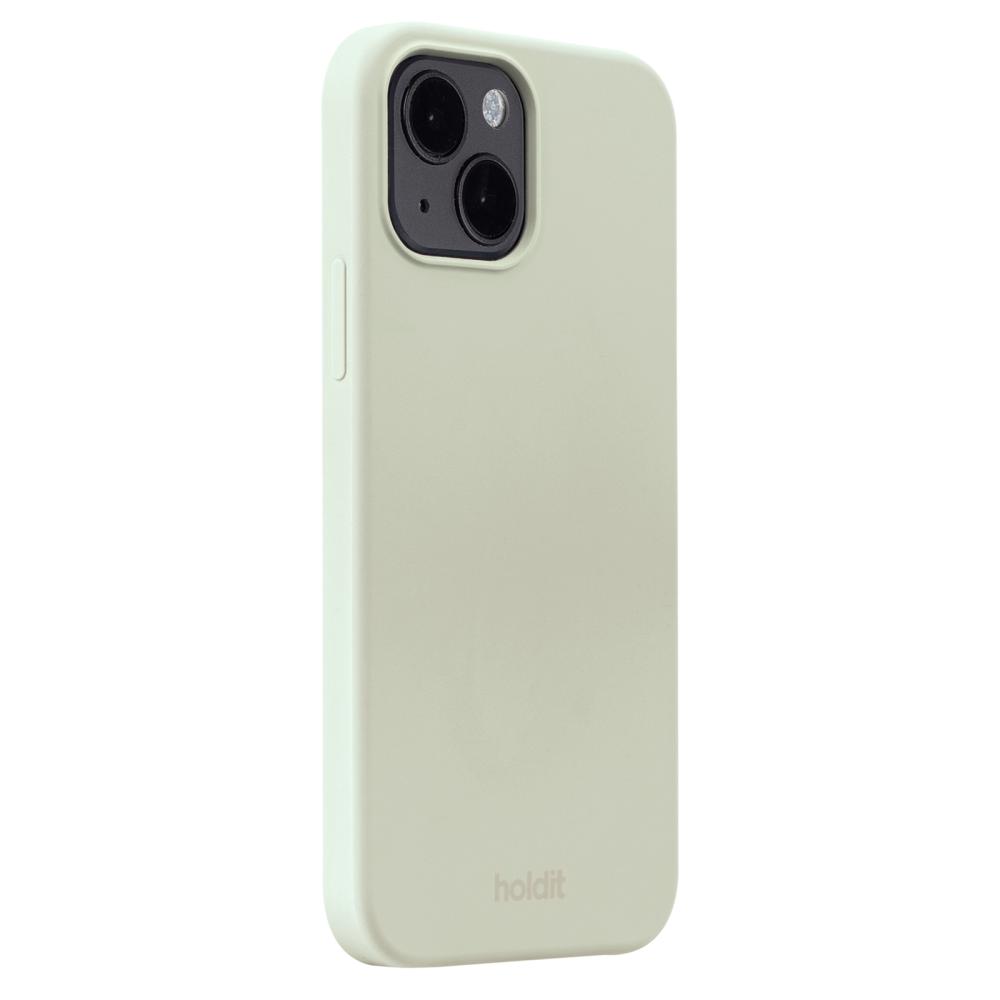 holdit iPhone 14/13 Mobilskal Silikon White Moss