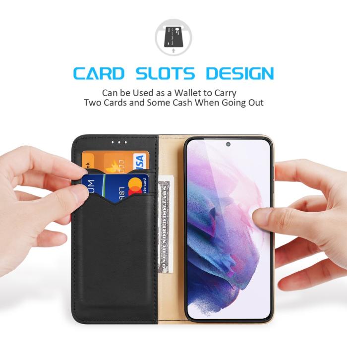 Bild 4, DUX DUCIS Samsung Galaxy S22 Plus Fodral HIVO RFID Äkta Läder Svart