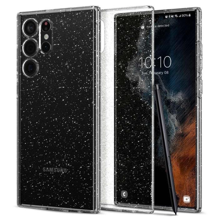 Bild 1, Spigen Samsung Galaxy S22 Ultra Skal Glitter Liquid Crystal