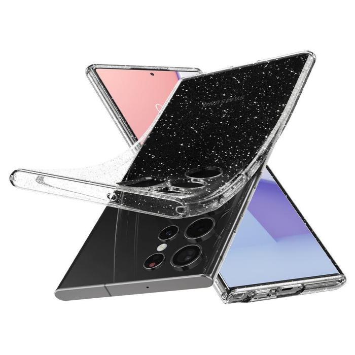 Bild 5, Spigen Samsung Galaxy S22 Ultra Skal Glitter Liquid Crystal