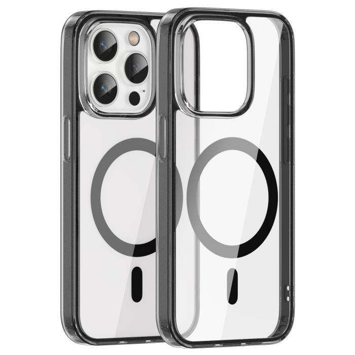 Bild 2, ColorPop iPhone 15 Pro Skal CH MagSafe Transparent/Svart