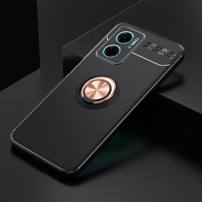 Bild 2, Xiaomi Redmi 10 5G Skal Ring Svart/Roséguld