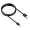 0,25 Meter - Quick Charge Laddare / Kabel / Type-C - Svart