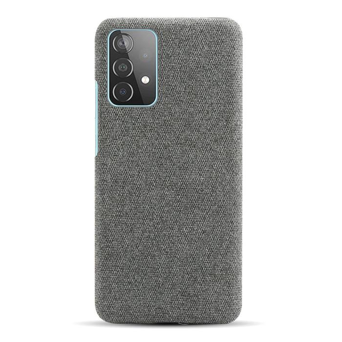Bild 3, Samsung Galaxy A52 / A52s - KSQ Tygbelagt Textur Skal - Grå
