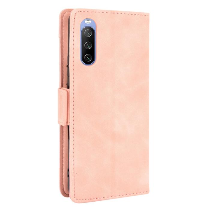 Bild 3, Sony Xperia 10 III - Fodral Med Avtagbart Kortfodral - Ljus Rosa