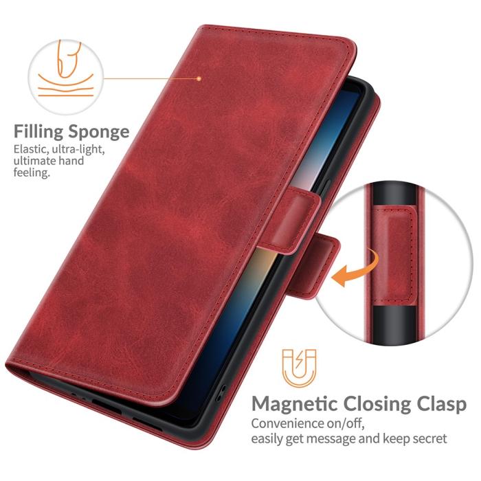 Bild 5, Sony Xperia 10 III - Fodral Med Magnetisk Stängning - Röd