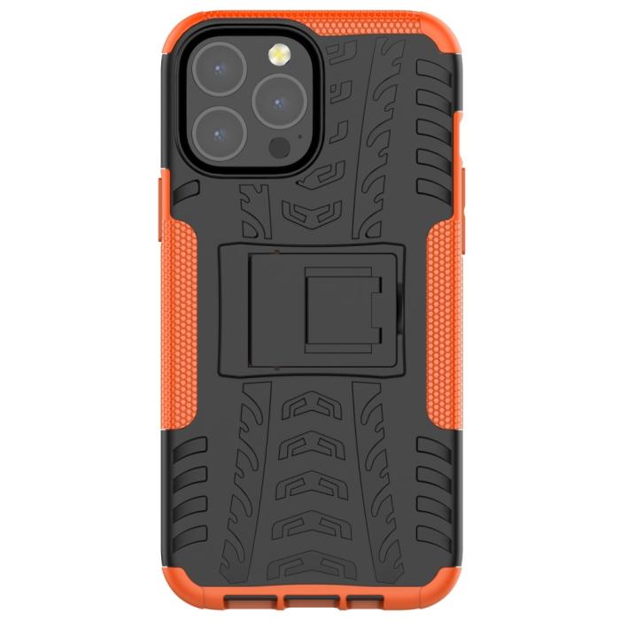 Bild 2, iPhone 13 Pro Max - Ultimata Stöttåliga Skalet med Stöd - Orange