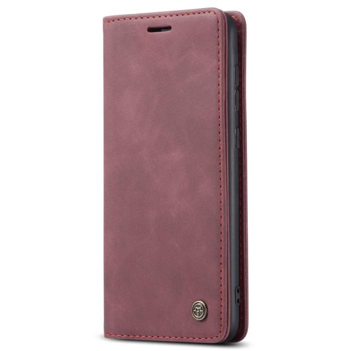 Bild 2, CASEME Samsung Galaxy A53 5G Fodral Retro Läder Röd