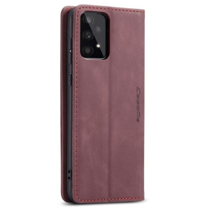 Bild 3, CASEME Samsung Galaxy A53 5G Fodral Retro Läder Röd