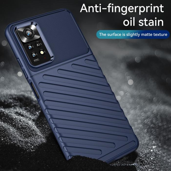 Bild 5, Xiaomi Redmi Note 11 Pro 5G Skal Twill Textur Blå