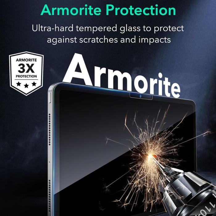 Bild 4, ESR iPad Pro 11 2024 Skärmskydd 2-PACK Härdat Glas