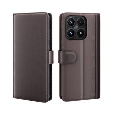 Xiaomi 17 Fodral Premium &Auml;kta L&auml;der Brun