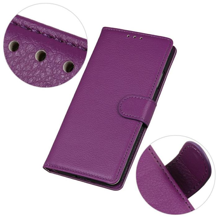 Bild 3, Xiaomi 17T Pro Fodral Litchi Läder Lila
