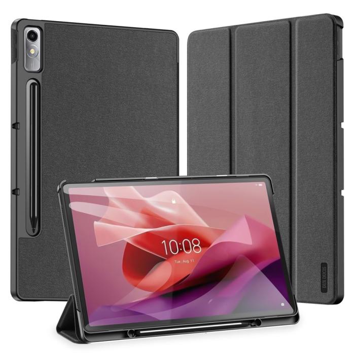 Bild 2, DUX DUCIS Lenovo Tab P12 Fodral DOMO Tri-Fold Läder Svart