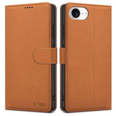 Tech-Protect iPhone 17e / 16e Fodral L&auml;der Saddle Brown