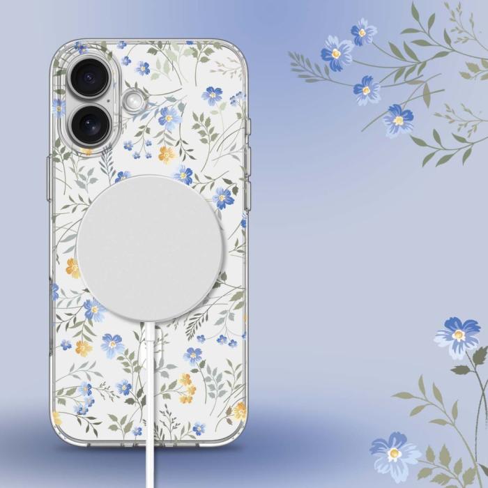 Bild 4, Tech-Protect iPhone 17e/16e Skal MagSafe FlexAir Spring Flowers