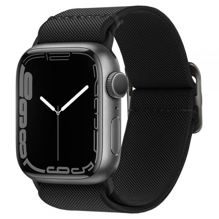 Bild 1, Spigen Apple Watch 42/44/45/46/49 mm Armband Fit Lite Svart