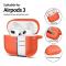 Tech-Protect AirPods 3 Skal Silikon Hook Neon Orange