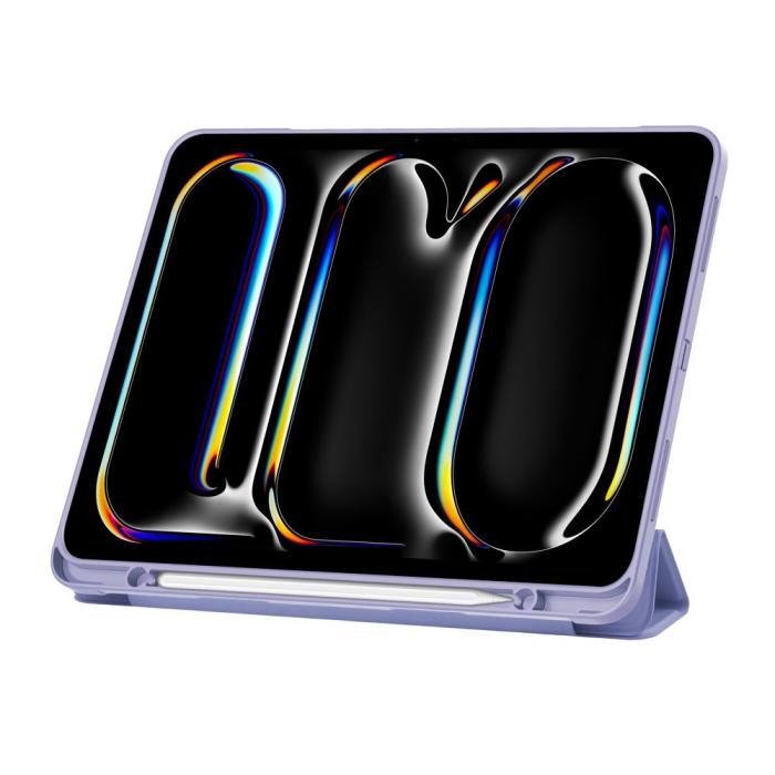 Bild 4, Tech-Protect iPad Pro 13 2024 Fodral SmartCase Pennhållare Violet