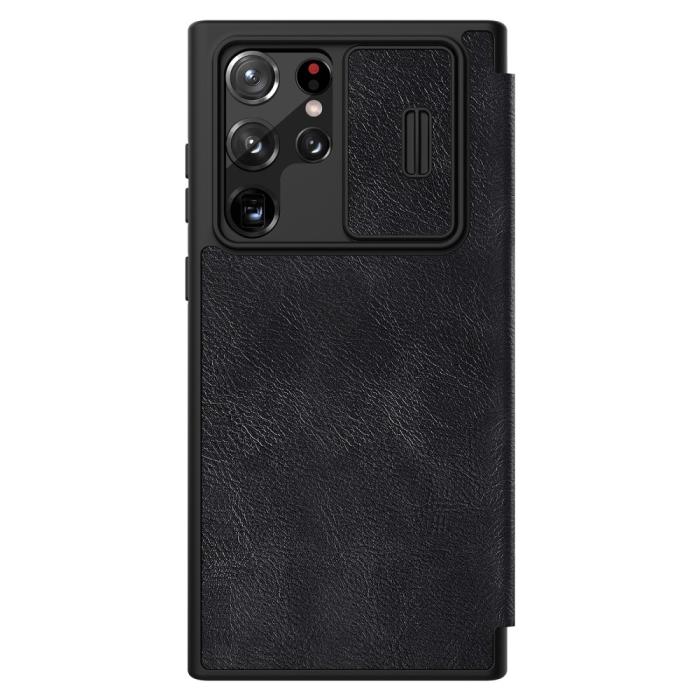 Bild 3, NILLKIN Samsung Galaxy S22 Ultra Fodral Qin Series Svart