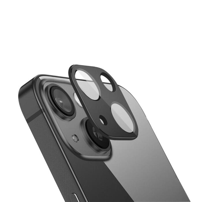 Bild 1, holdit iPhone 14 / 13 Linsskydd Härdat Glas Svart