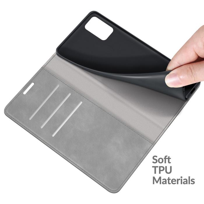 Bild 6, Samsung Galaxy A03s Magnetisk Flip Fodral Grå