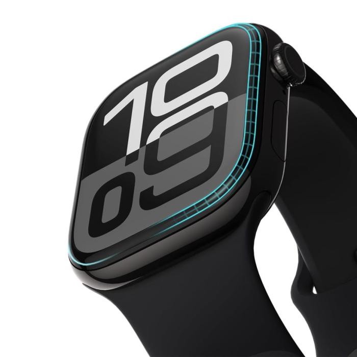 Bild 3, HOFI Apple Watch 11/10 42 mm 2-PACK Skärmskydd Pro+ Hybrid Glas