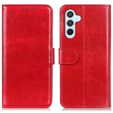 Samsung Galaxy A36 5G/A56 5G Fodral Crazy Horse L&auml;der R&ouml;d
