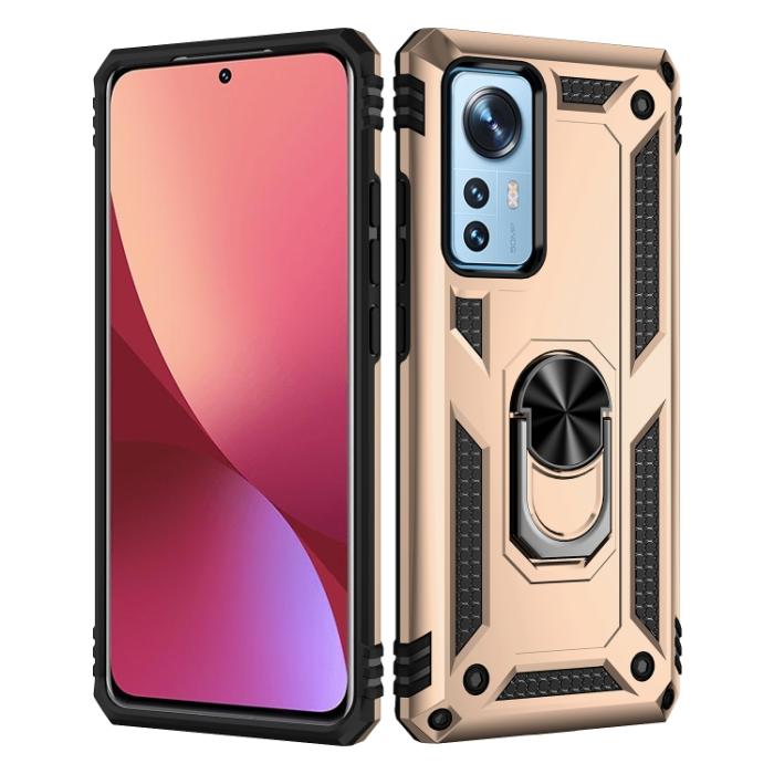 Bild 2, Xiaomi 12 Pro Skal Ring Hybrid Armor Guld