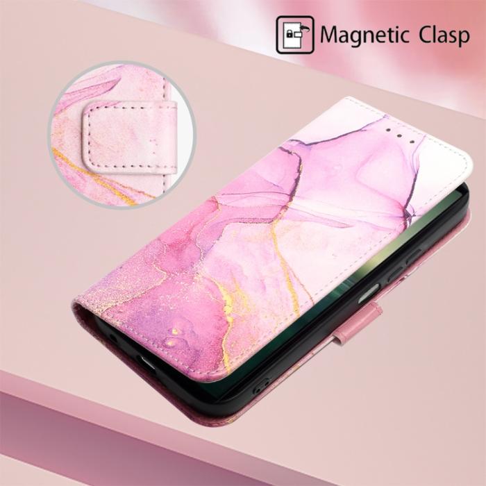 Bild 5, Sony Xperia 1 IV Fodral Marmor Rosa/Lila/Guld