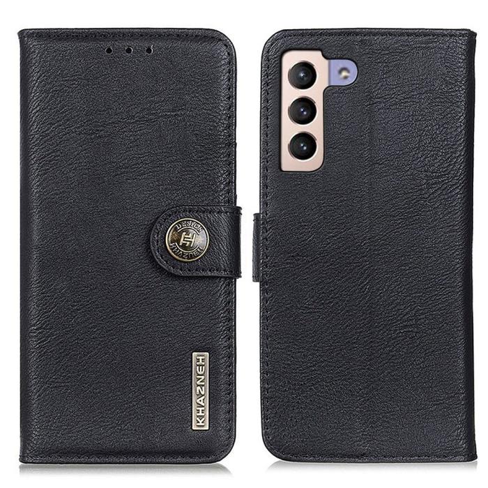 Bild 1, KHAZNEH Samsung Galaxy S23 Plus Fodral Läder Svart