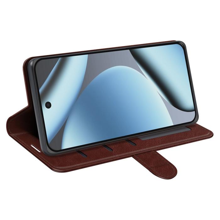Bild 3, Google Pixel 11/10 Fodral Crazy Horse Läder Brun