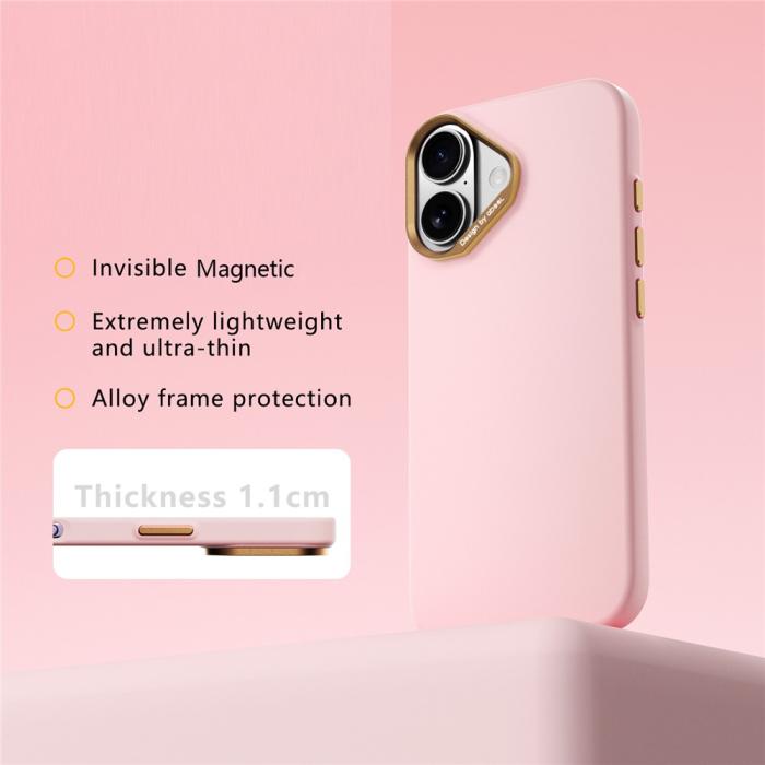 Bild 2, ABEEL iPhone 17 / 18 Skal MagSafe Silikon PC Light Rosa
