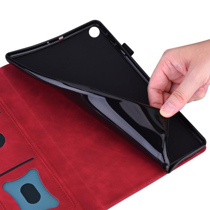 Bild 4, Lenovo Tab M10 Plus Gen 3 Fodral Frontficka Och Pennhållare Röd