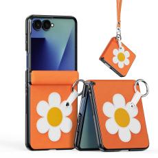 DUX DUCIS Samsung Galaxy Z Flip 8 Skal PU-L&auml;der Pr&auml;stkrage