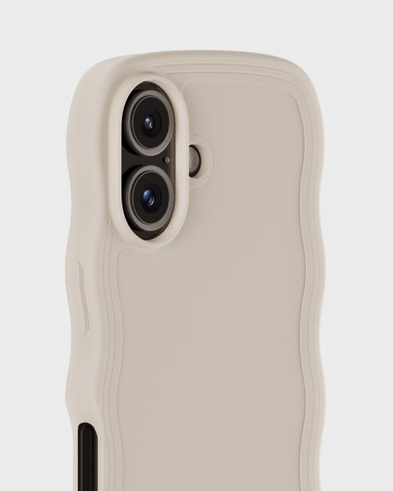 Bild 3, holdit iPhone 16 Plus Skal Wavy Light Beige