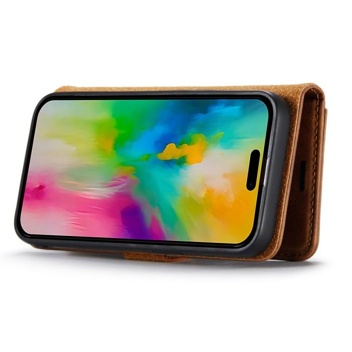 Bild 3, DG.MING iPhone 16 Pro Fodral 2in1 Magnet Brun