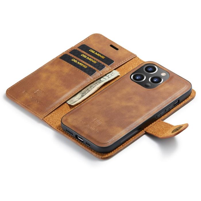 Bild 4, DG.MING iPhone 16 Pro Fodral 2in1 Magnet Brun