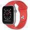 Apple Watch 38/40/41 mm Silikon Armband (M/L) Röd