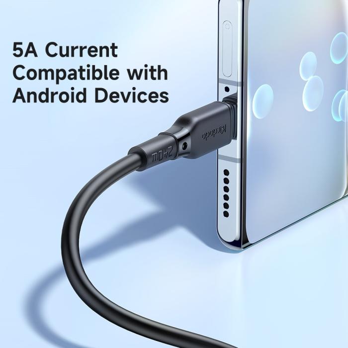 Bild 4, Mcdodo 2m 240W 5A PD USB-C - USB-C Snabbladdningskabel Svart