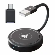 Tr&aring;dl&ouml;s Bluetooth Android Auto Adapter Svart