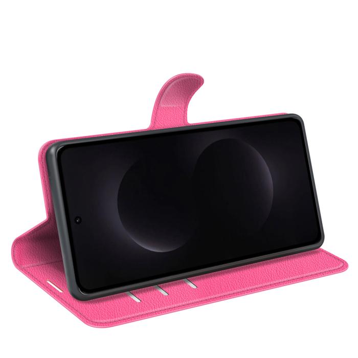 Bild 6, Samsung Galaxy S26 Ultra Fodral Litchi Läder Rosa