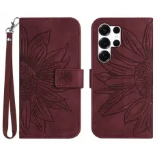 Samsung Galaxy S26 Ultra Fodral Solros Tryck Vinr&ouml;d