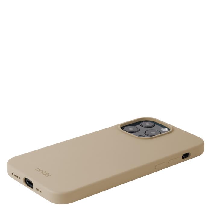 Bild 3, holdit iPhone 13 Pro Mobilskal Silikon Latte Beige