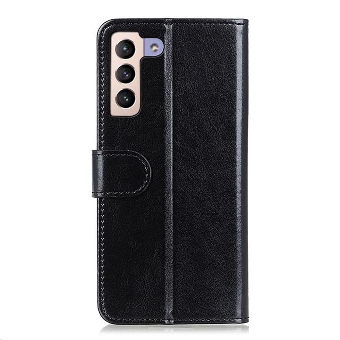 Bild 3, Samsung Galaxy S22 Plus Fodral Crazy Horse Läder Svart