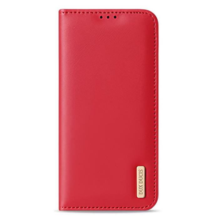 Bild 2, DUX DUCIS Samsung Galaxy S22 Plus Fodral HIVO RFID Äkta Läder Röd