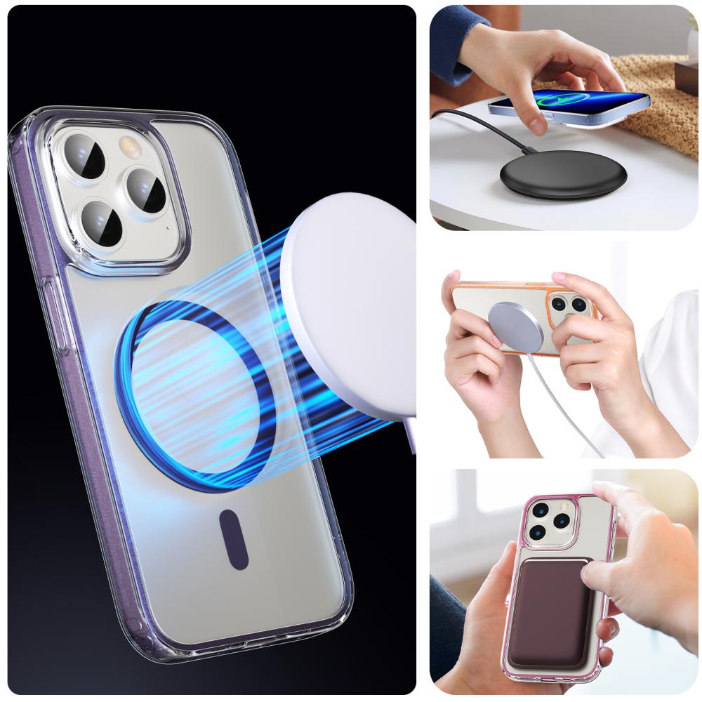 ColorPop iPhone 15 Pro Skal CH MagSafe Transparent/Svart