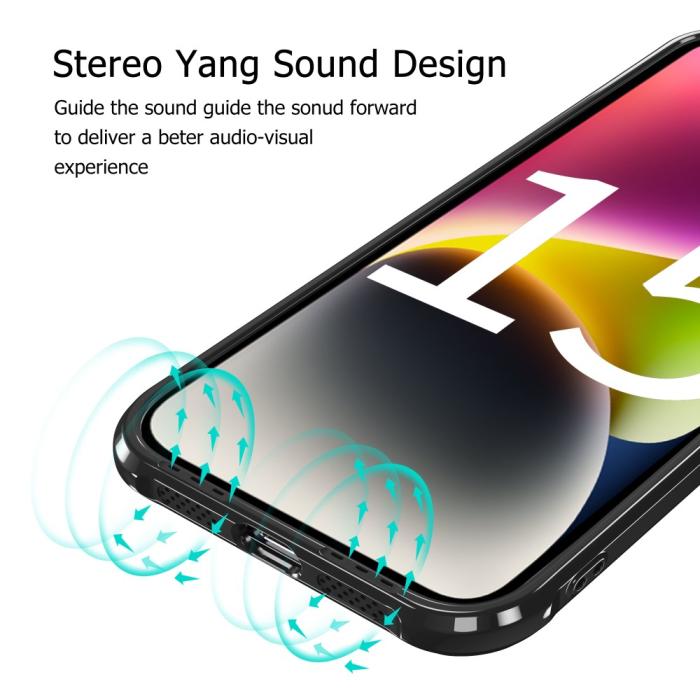 Bild 4, LEEU DESIGN iPhone 15 Plus Skal AirBag Hybrid Matt Svart