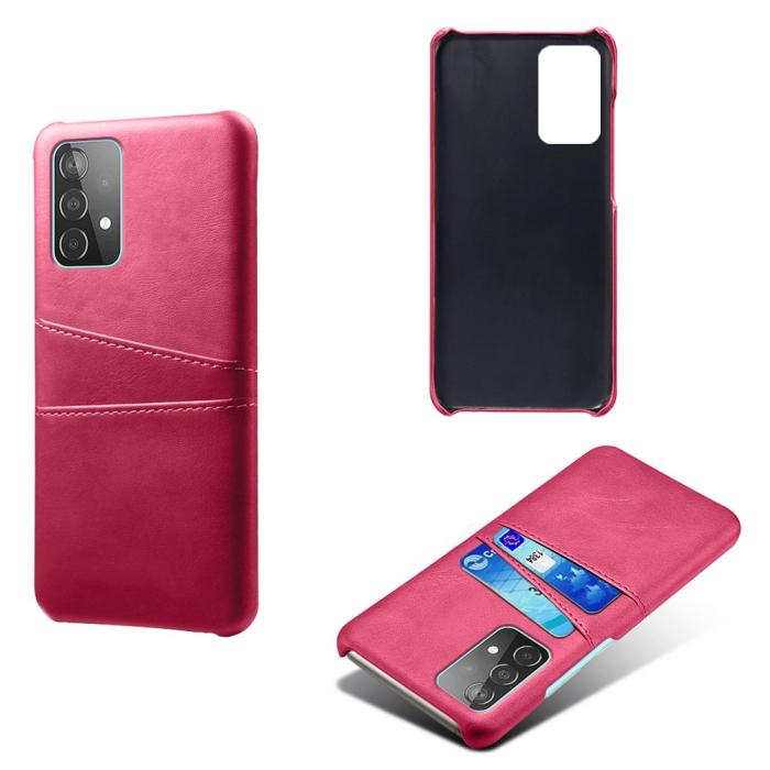 Bild 2, Samsung Galaxy A52 / A52s - KSQ Skal Med Kortfack - Rosa